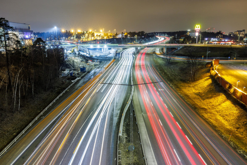 Bild på motorvägen